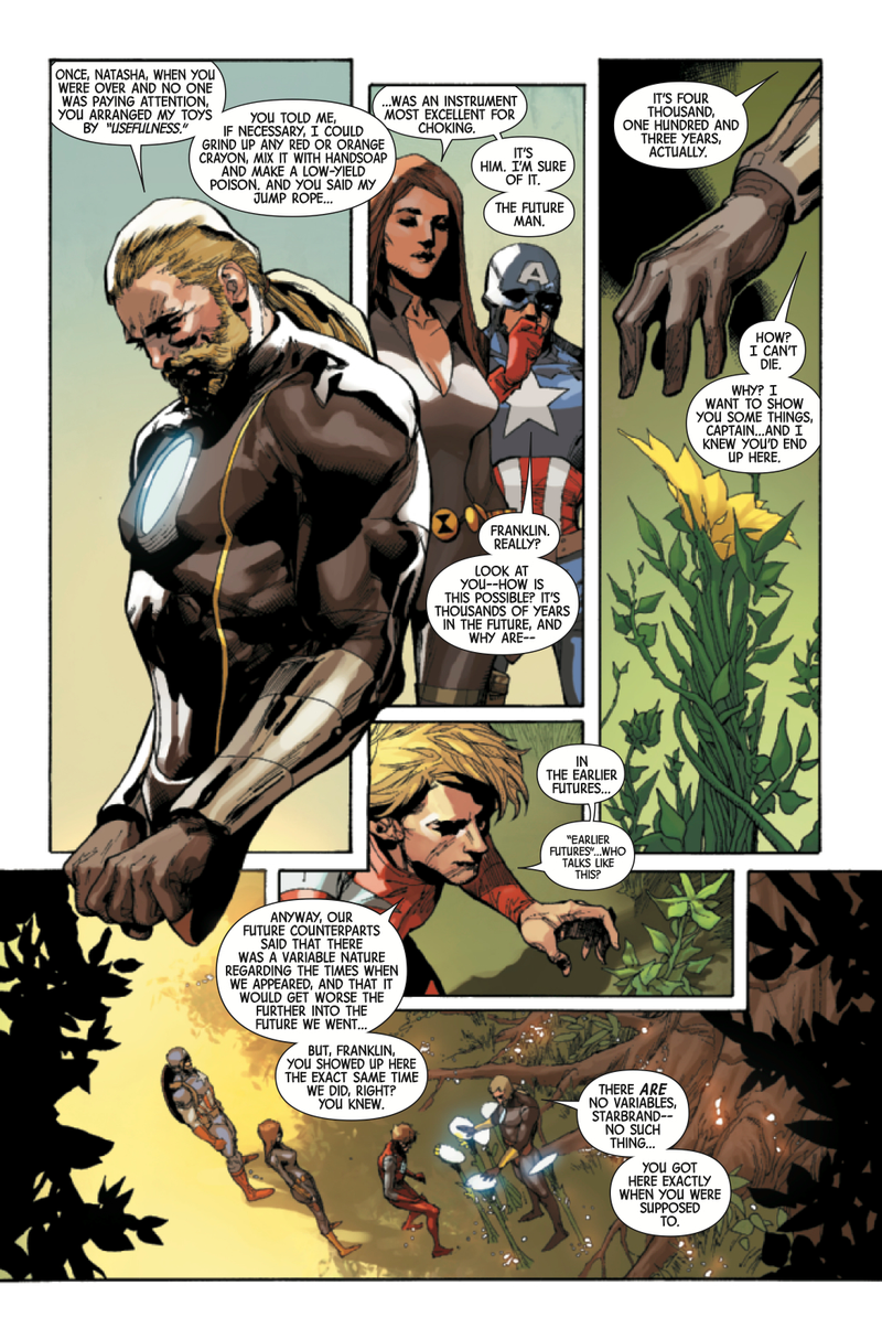 Illustration for article titled Exclusive Marvel preview: Travel 5045 years into Marvel’s future with Avengers #32